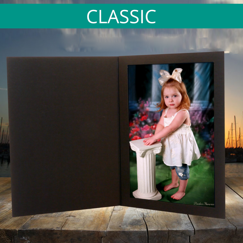 Classic Black Photo Folders