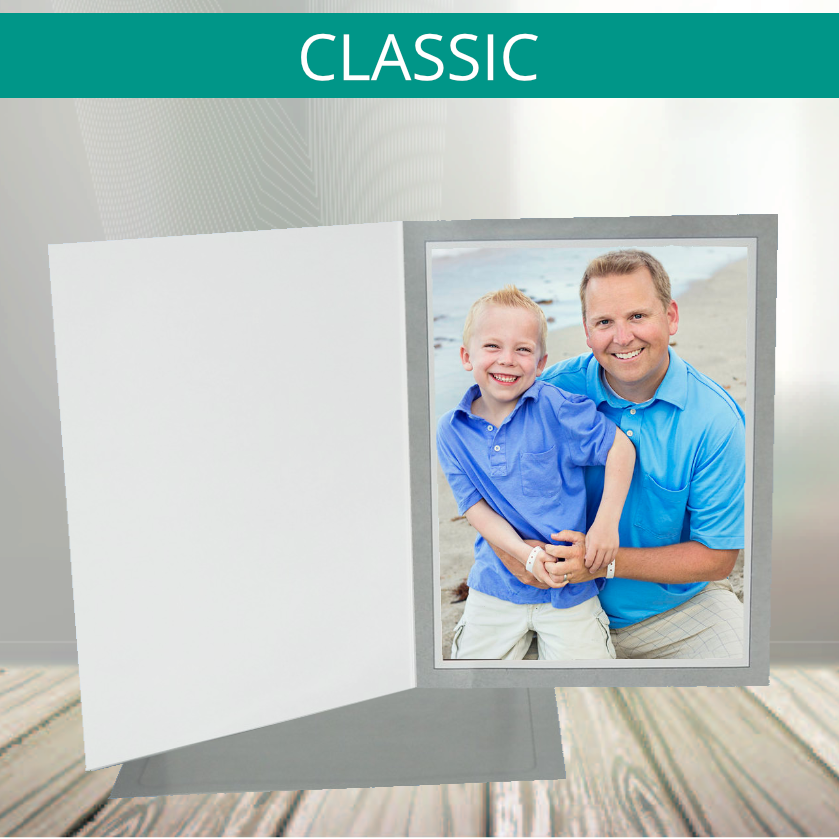 Classic Gray Photo Folders