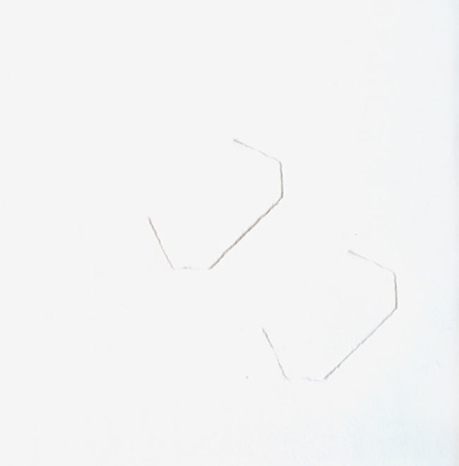 Cut Corner White Photo Folders - detail