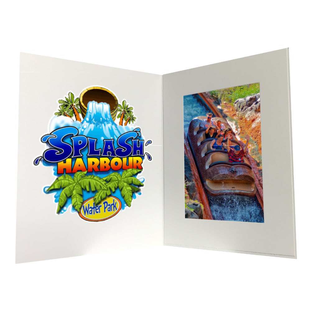 Example design own 4x6 vertical photo folder. Use your graphics or ours