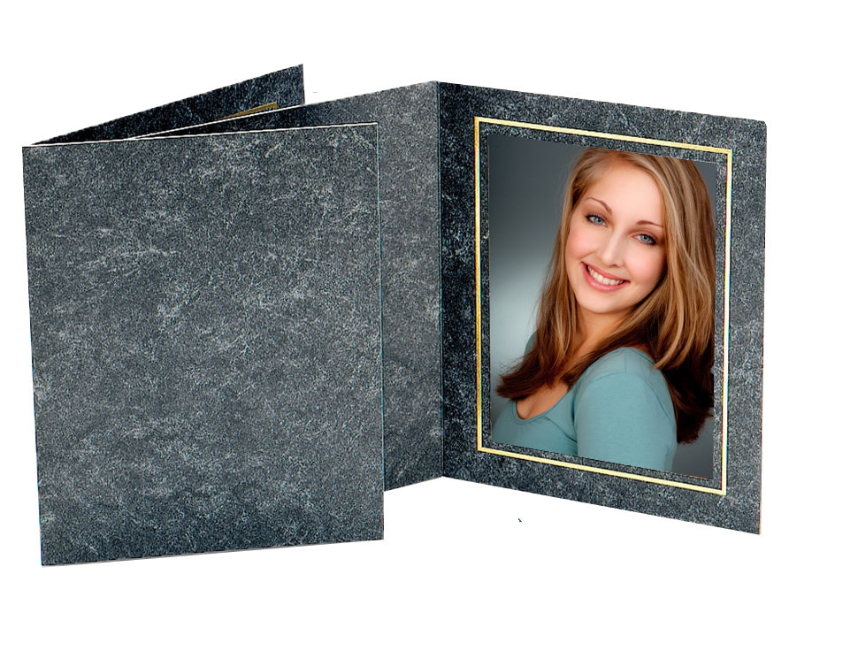TAP Avanti Dark Gray with Gold Foil Photo Folders