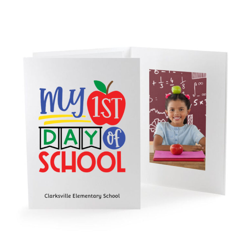 Create your  4x6 vertical photo folder. 