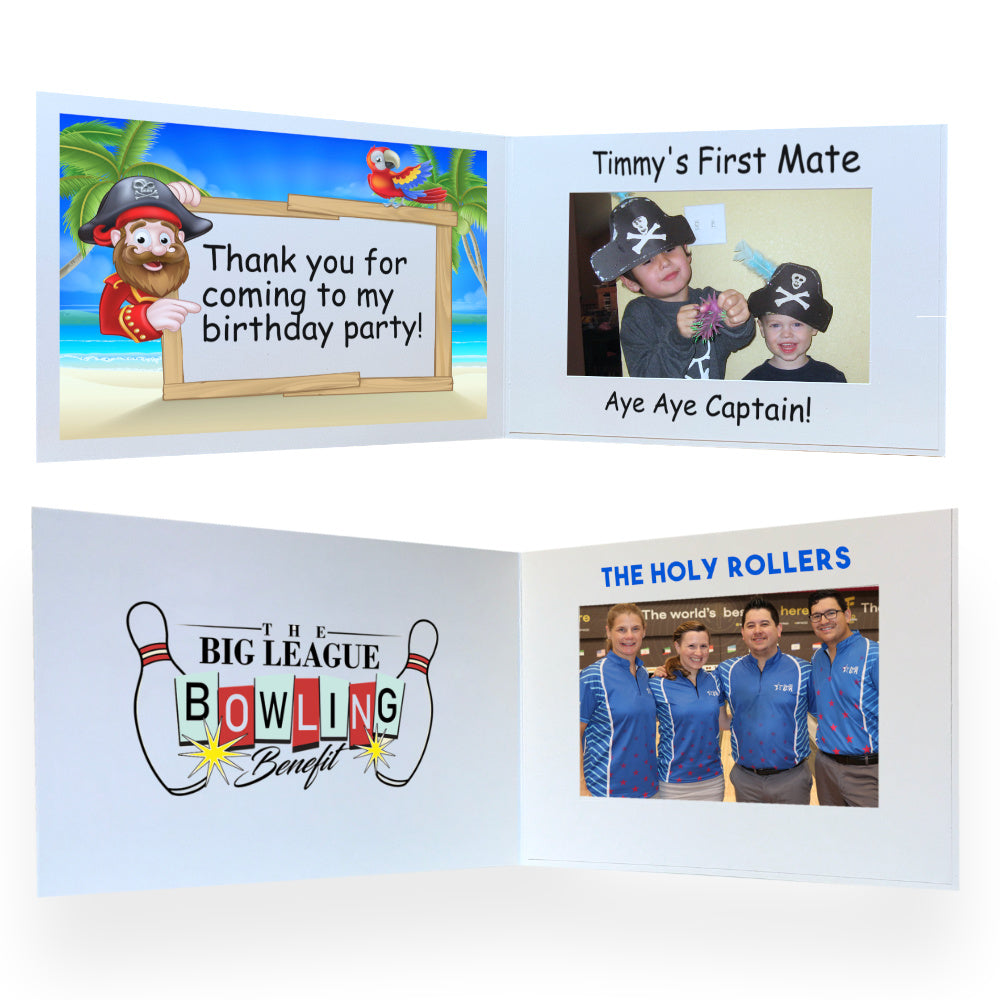 Create 6x4 horizontal photo folders with awesome designs inside and around you picture.