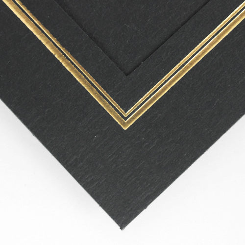 Products Legacy Black/Gold Foil Dual Photo Easels - detail