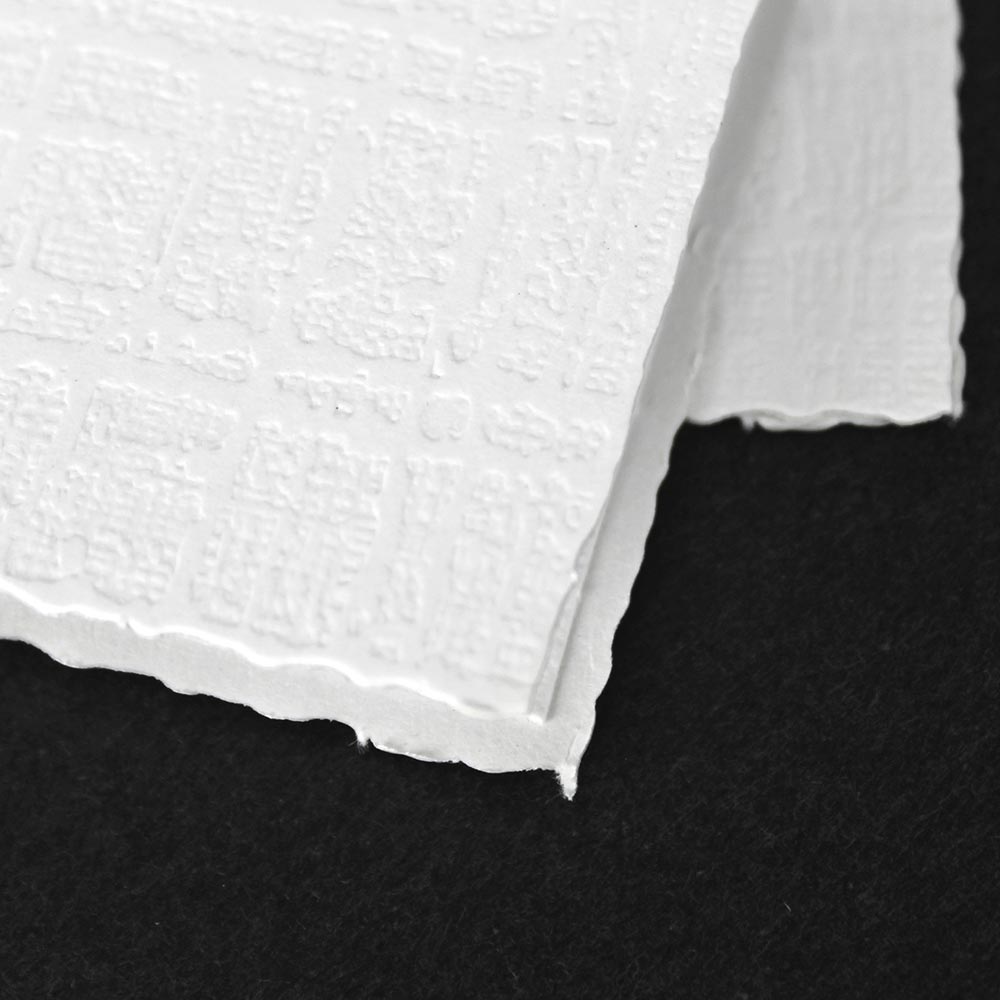 Imperial White Photo Folders - detail